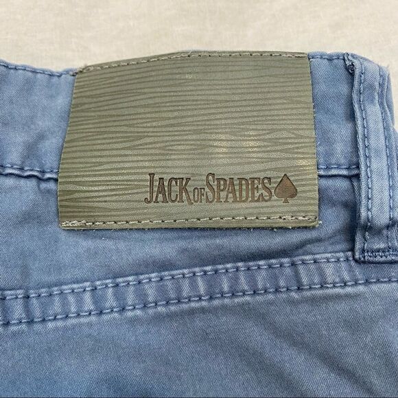 Mens Jack of Spades High Roller Comfort Sit Straight Leg Blue Casual Pants 42x32 - Picture 8 of 9